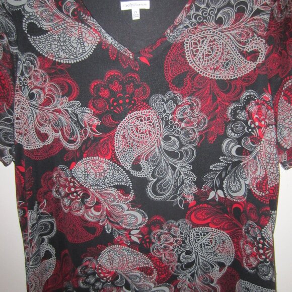 WOMEN'S SIZE 2X/CROFT&BARROW/V-NECK /SHORT SLEEVE WITH LINING - Picture 1 of 9